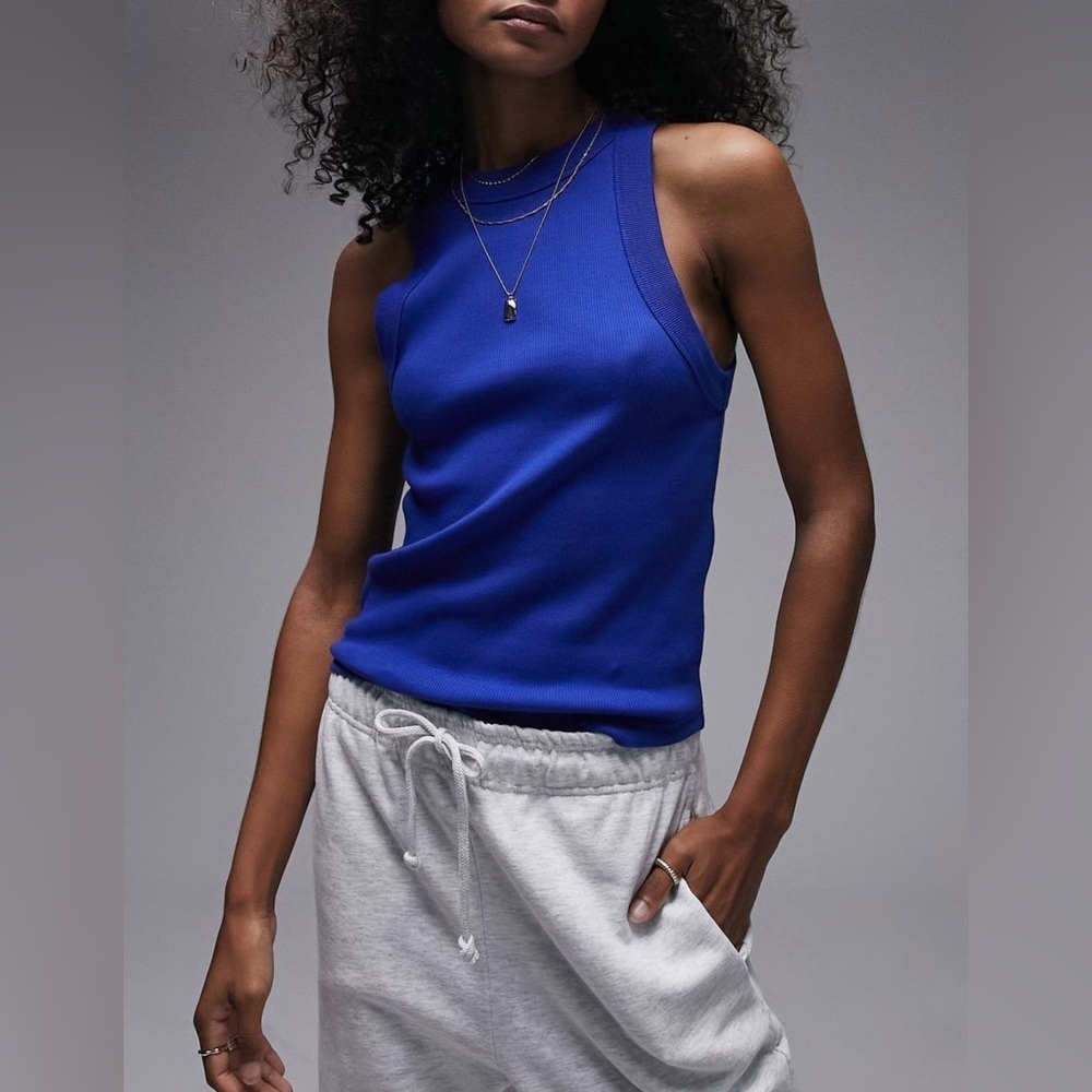Topshop Royal Blue Tank Top